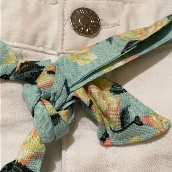 NWT Justice 12 Plus White Jean Shorts - Picture 4 of 7